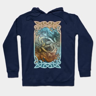 Opposites attract! Fighting dragons Hoodie